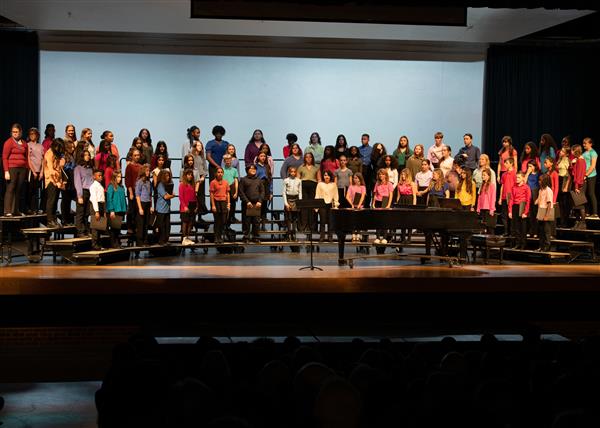 2023 All County Chorus Students Performing